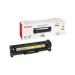 This photo shows a set of Canon ink cartridges, with one yellow toner cartridge in the foreground. The cartridges are designed for Canon printers and are numbered 718Y. The packaging is marked with the Canon logo and product information.