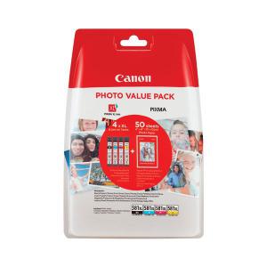 Canon CLI-581XL Inkjet Cartridges  Photo Paper Plus Glossy II Value