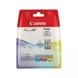 Click to view product details and reviews for Canon Cli 521 Ink Cartridges Cmy Multipack 2934b015 Co67930.