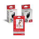 Canon PG595XLCL586XL + GP-501 50 Sheet Photo Paper Value Pack 7170C004 CO69385