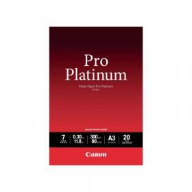 Canon PT-101 Pro A3 Platinum Photo Paper (Pack of 20) 2768B017 CO75292