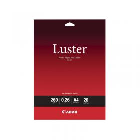 Canon Photo Paper Pro Luster A4 260gsm (20 Pack) 6211B006 CO84399