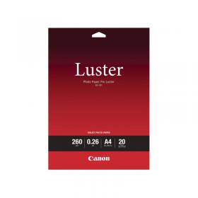 Canon Photo Paper Pro Luster A4 260gsm (20 Pack) 6211B006 CO84399