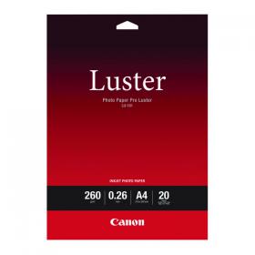 Canon A4 Pro Luster Photo Paper 260gsm (Pack of 20) 6211B006 CO84399