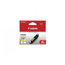 Canon CLI-551XLY Inkjet Cartridge High Yield Yellow 6446B001 CO90491