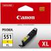 Canon CLI-551Y XL Yellow High Yield Inkjet Cartridge 6446B001