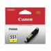 Canon CLI-551Y Ink Cartridge Yellow 6511B001 CO90556