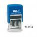 COLOP S126 Mini Self-inking Numbering Stamp - 4mm 6 Bands 104941