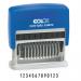 COLOP S12013 Mini Self-Inking Numbering Stamp - 4mm 12 Bands 105091