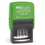 COLOP S260/L1 RECEIVED Green Line Self-Inking Date Stamp 105639