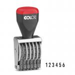 COLOP 04006 4mm 6 Band Rubber Numbering Stamp