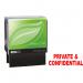 COLOP Printer 20 PRIVATE & CONFIDENTIAL Green Line Word Stamp - Red - 37x13mm 148220