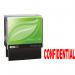 COLOP Printer 20 CONFIDENTIAL Green Line Word Stamp - Red - 37x13mm 148231