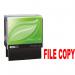 COLOP Printer 20 FILE COPY Green Line Word Stamp - Red - 37x13mm 148513