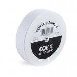 COLOP e-mark Ribbon - 100% White Cotton - 25mm x 25m