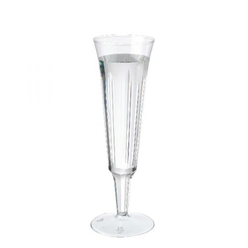 clear plastic flute glasses