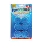 Power House Hygienic Toilet Blocks Blue Pack of 6 768202 / 113655 CPD07606