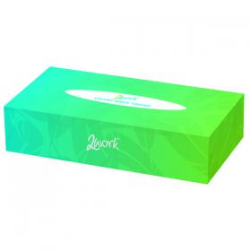 2Work Facial Tissues Box 100 Sheets 2-Ply (Pack of 36) CPD11210 CPD11210