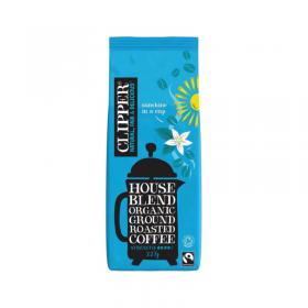 Clipper Fairtrade Decaffeinated Coffee Roast and Ground Organic 227g CTN268 CPD24564