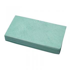 2Work Lightweight All Purpose Cloth 600x300mm Green (Pack of 50) CPD30023 CPD30023