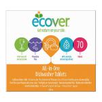 Ecover Dishwash Tablets All in One XL 70 tabs (Pack of 70) 1002126 CPD40747