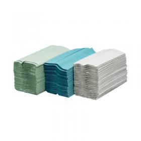 Maxima Green 2-Ply C-Fold Hand Towels 162 sheets White (Pack of 15) 1104061 CPD43428