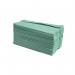 The Maxima Green Hand Towels are made from 1-ply green paper and measure 240x12. They come in a pack of 2880 and have a C-fold design for easy dispensing. The towels are a bright green color and have a soft, absorbent texture. The Maxima logo is visible on each towel.