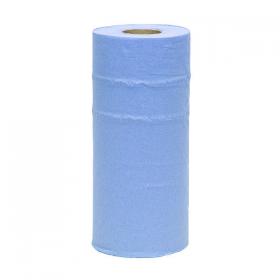 2Work 2-Ply Hygiene Roll 250mmx40m Blue CPD43579 CPD43579
