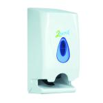 2Work Twin Toilet Roll Dispenser White CPD43612 CPD43612