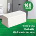 Cheeky Panda 2-Ply V-Fold Bamboo Hand Towel 160 Sheets White (Pack of 20) VHANDTW20 CPD63015