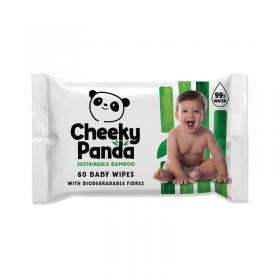 The Cheeky Panda Cheeky Panda Sustainable Bamboo Baby Wipes x60 Wipes Unscented (Pack of 12) BABYW-GBR CPD63016