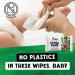 Cheeky Panda Biodegradable Bamboo Baby Wipes (Pack of 60) Wipes (Pack of 12) BABYW-GBR CPD63016
