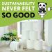 Cheeky Panda 3-Ply Toilet Tissue 200 sheets (Pack of 24) PFTOILT24 CPD63028