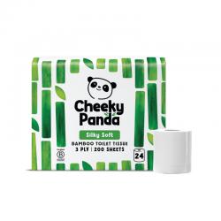 Cheeky Panda 3-Ply Toilet Tissue 200 sheets (Pack of 24) PFTOILT24 CPD63028