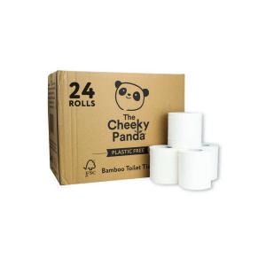 Image of Cheeky Panda 3-Ply Toilet Tissue 200 sheets Pack of 24 PFTOILT24