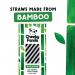 Cheeky Panda Bamboo Paper Straw Black Stripes (Pack of 250) 0111129 CPD63044