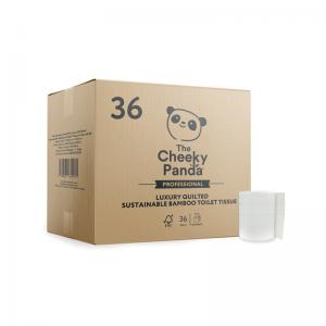 Cheeky Panda Professional 3-Ply Bamboo Toilet Tissue Rolls Quilted 160