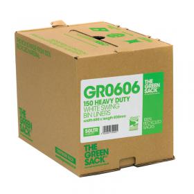 The Green Sack Swing Bin Liner in Dispenser White (Pack of 150) GR0606 CPD75000