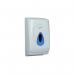 This image shows the VOW Tissue Dispensers 2Work Bulk Pack Toilet Tissue Dispenser in white. The dispenser has a sleek design with a durable body and a convenient refill window. It can hold multiple rolls of toilet tissue, making it ideal for high-traffic areas. The dispenser is easy to use and keeps the tissue clean and hygienic.
