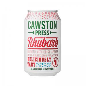 Cawston Press Sparkling Rhubarb Soft Drink 330ml Can Pack of 24
