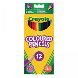 Crayola 12 Assorted Pencil Coloured Pencils Pack of 12 3.3612 CRY0087