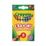 Crayola Assorted Colouring Crayons x8 (Pack of 24) 2.0008 CRY7458