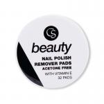 CS Beauty Nail Polish Remover Pads x32 Pack of 12 COSCSB013 CSB09914