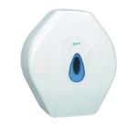 2Work Mini Jumbo Toilet Roll Dispenser White CT34014 CT34014