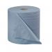 The image shows two blue wiper rolls of 2-ply paper, measuring 270mmx400m each, placed side by side on a work forecourt. The rolls have the word VOW printed on them and are used for cleaning and wiping surfaces. The packaging label indicates it comes in a pack of 2.
