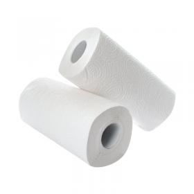 2Work Kitchen Roll White 12x2 (Pack of 24) CT73665 CT73665