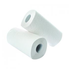2Work Kitchen Roll (Pack of 2) x12 White CT73665 CT73665