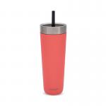 Contigo Luxe Stainless Steel Insulated Travel TumblerStraw 24oz Coral 2212920 CTG16425