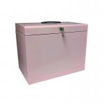 Cathedral File Box with 5 Suspension Files A4 Pastel Pink FPA4PP CTH01612