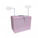 Cathedral File Box with 5 Suspension Files A4 Pastel Pink FPA4PP CTH01612